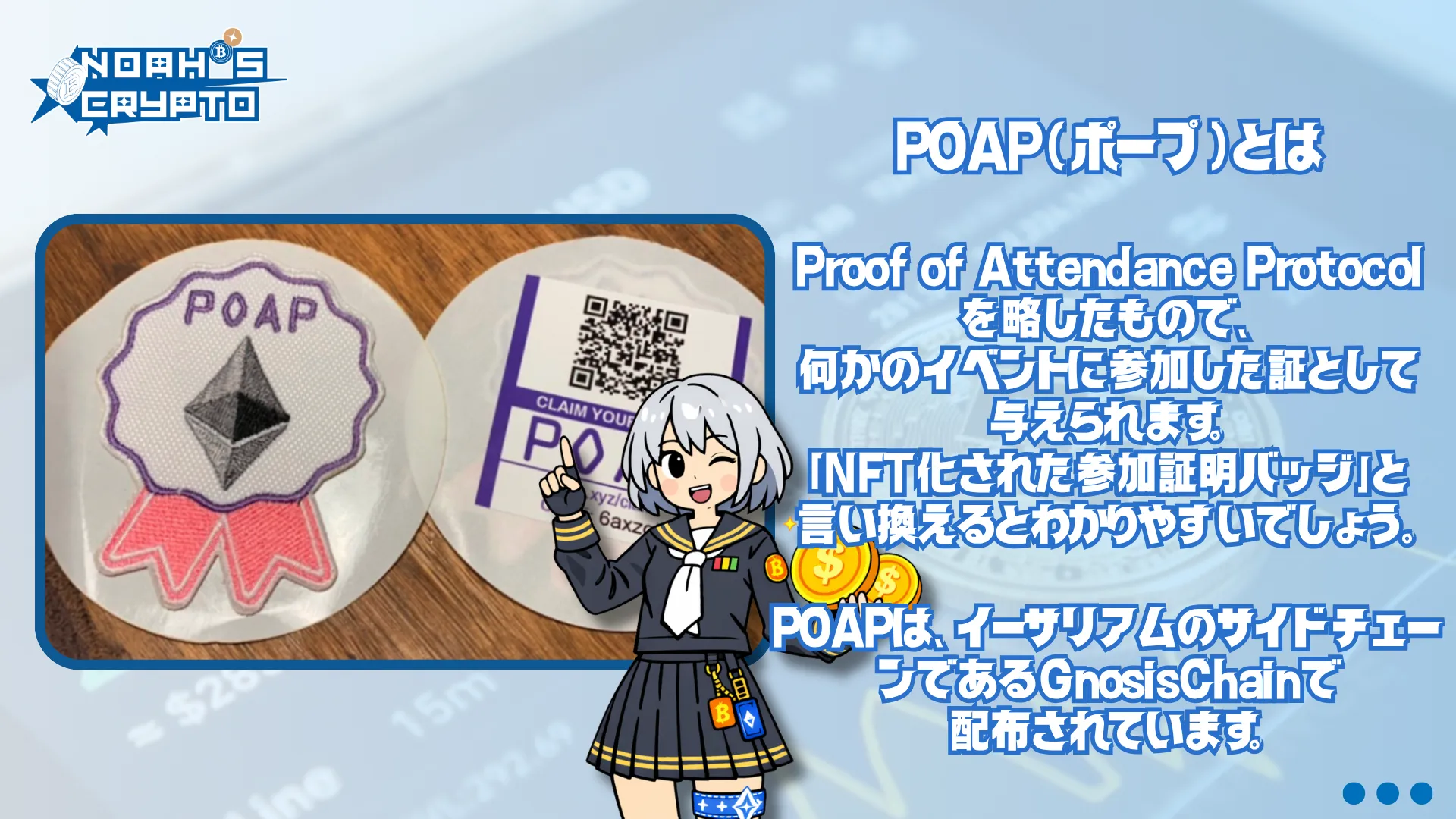POAPとは何かのイベントに参加した証として与えられます